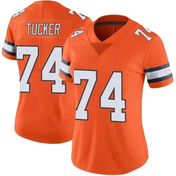 Nike Casey Tucker Women's Limited Denver Broncos Orange Color Rush Vapor Untouchable Jersey