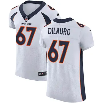 Nike Christian DiLauro Men's Elite Denver Broncos White Vapor Untouchable Jersey
