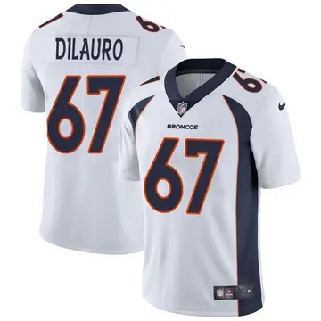 Nike Christian DiLauro Men's Limited Denver Broncos White Vapor Untouchable Jersey