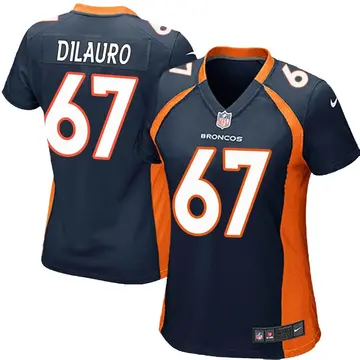 Nike Christian DiLauro Women's Game Denver Broncos Navy Blue Alternate Jersey
