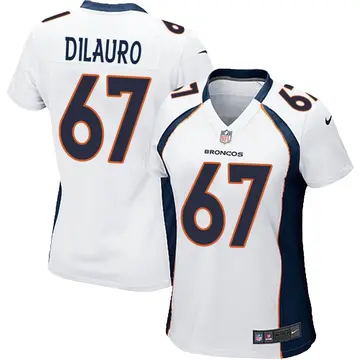Nike Christian DiLauro Women's Game Denver Broncos White Jersey