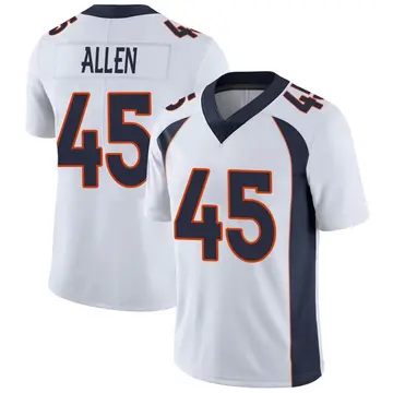 Nike Christopher Allen Men's Limited Denver Broncos White Vapor Untouchable Jersey