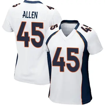 Nike Christopher Allen Women's Game Denver Broncos White Jersey
