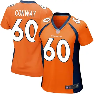 Nike Cody Conway Women's Game Denver Broncos Orange Team Color Jersey