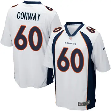 Nike Cody Conway Youth Game Denver Broncos White Jersey