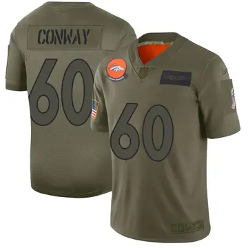 Nike Cody Conway Youth Limited Denver Broncos Camo 2019 Salute to Service Jersey