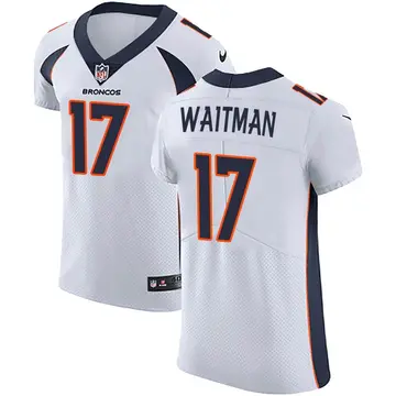 Nike Corliss Waitman Men's Elite Denver Broncos White Vapor Untouchable Jersey