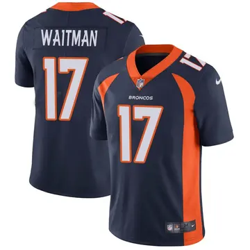 Nike Corliss Waitman Men's Limited Denver Broncos Navy Vapor Untouchable Jersey