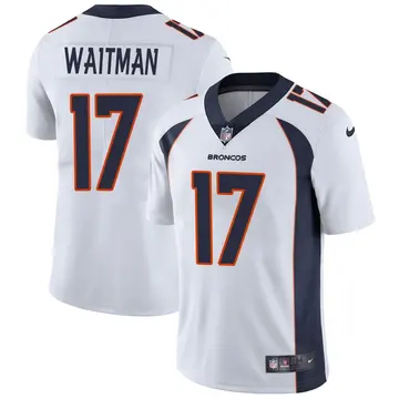 Nike Corliss Waitman Men's Limited Denver Broncos White Vapor Untouchable Jersey