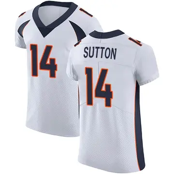 Nike Courtland Sutton Men's Elite Denver Broncos White Vapor Untouchable Jersey
