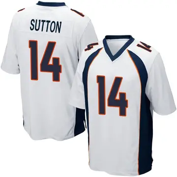 Nike Courtland Sutton Men's Game Denver Broncos White Jersey