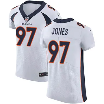 Nike D.J. Jones Men's Elite Denver Broncos White Vapor Untouchable Jersey