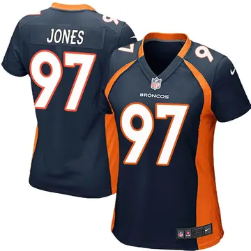 Nike D.J. Jones Women's Game Denver Broncos Navy Blue Alternate Jersey