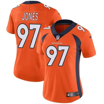 Nike D.J. Jones Women's Limited Denver Broncos Orange Team Color Vapor Untouchable Jersey