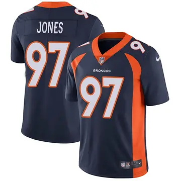 Nike D.J. Jones Youth Limited Denver Broncos Navy Vapor Untouchable Jersey