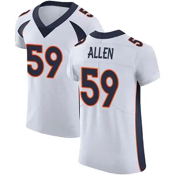 Nike Dakota Allen Men's Elite Denver Broncos White Vapor Untouchable Jersey