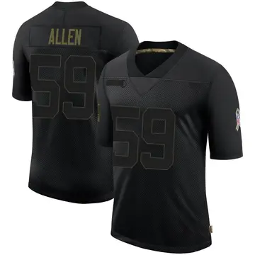 Nike Dakota Allen Men's Limited Denver Broncos Black 2020 Salute To Service Jersey