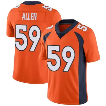 Nike Dakota Allen Men's Limited Denver Broncos Orange Team Color Vapor Untouchable Jersey