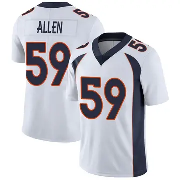 Nike Dakota Allen Men's Limited Denver Broncos White Vapor Untouchable Jersey