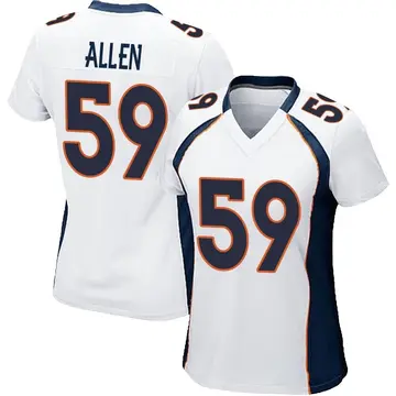Nike Dakota Allen Women's Game Denver Broncos White Jersey