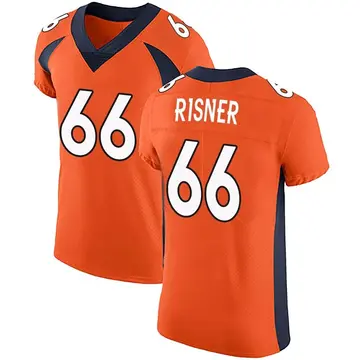 Nike Dalton Risner Men's Elite Denver Broncos Orange Team Color Vapor Untouchable Jersey
