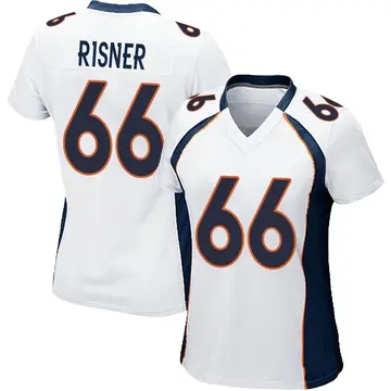 Nike Dalton Risner Women's Game Denver Broncos White Jersey
