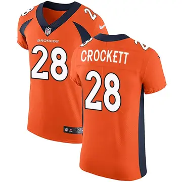 Nike Damarea Crockett Men's Elite Denver Broncos Orange Team Color Vapor Untouchable Jersey