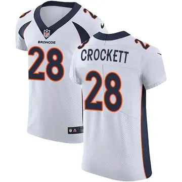 Nike Damarea Crockett Men's Elite Denver Broncos White Vapor Untouchable Jersey
