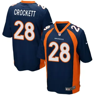 Nike Damarea Crockett Men's Game Denver Broncos Navy Blue Alternate Jersey