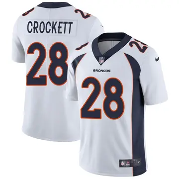 Nike Damarea Crockett Men's Limited Denver Broncos White Vapor Untouchable Jersey