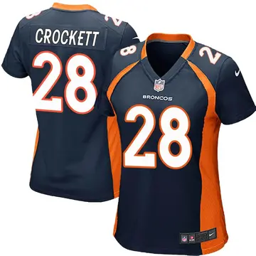 Nike Damarea Crockett Women's Game Denver Broncos Navy Blue Alternate Jersey