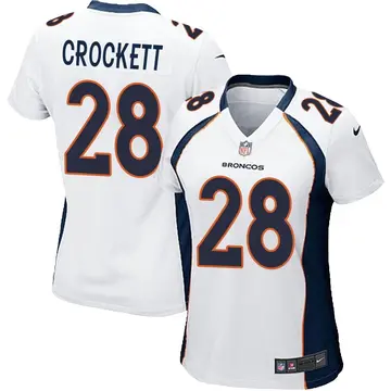Nike Damarea Crockett Women's Game Denver Broncos White Jersey