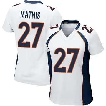 Nike Damarri Mathis Women's Game Denver Broncos White Jersey