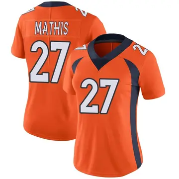 Nike Damarri Mathis Women's Limited Denver Broncos Orange Team Color Vapor Untouchable Jersey