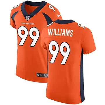 Nike DeShawn Williams Men's Elite Denver Broncos Orange Team Color Vapor Untouchable Jersey