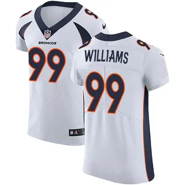 Nike DeShawn Williams Men's Elite Denver Broncos White Vapor Untouchable Jersey