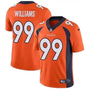 Nike DeShawn Williams Men's Limited Denver Broncos Orange Team Color Vapor Untouchable Jersey