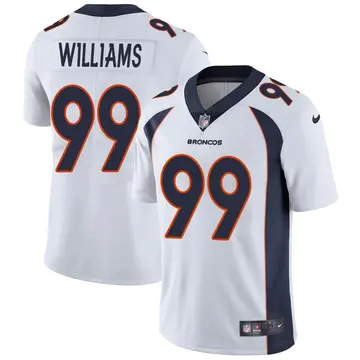 Nike DeShawn Williams Men's Limited Denver Broncos White Vapor Untouchable Jersey