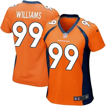 Nike DeShawn Williams Women's Game Denver Broncos Orange Team Color Jersey