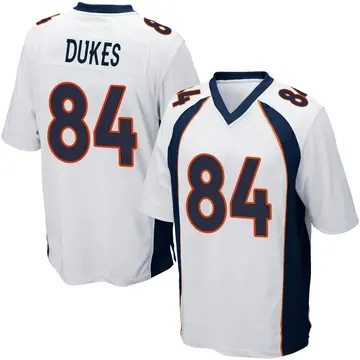 Nike DeVontres Dukes Men's Game Denver Broncos White Jersey