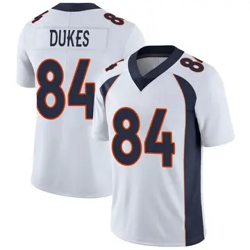 Nike DeVontres Dukes Men's Limited Denver Broncos White Vapor Untouchable Jersey