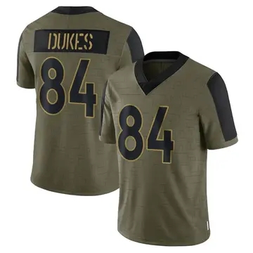 Nike DeVontres Dukes Youth Limited Denver Broncos Olive 2021 Salute To Service Jersey