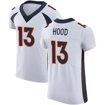 Nike Delonte Hood Men's Elite Denver Broncos White Vapor Untouchable Jersey