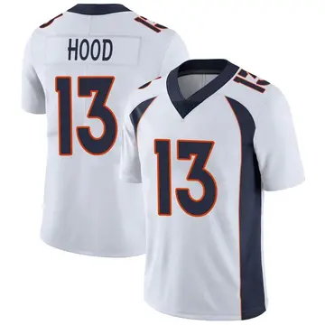 Nike Delonte Hood Men's Limited Denver Broncos White Vapor Untouchable Jersey