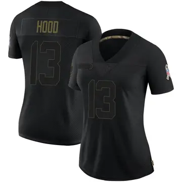Nike Delonte Hood Women's Limited Denver Broncos Black 2020 Salute To Service Jersey
