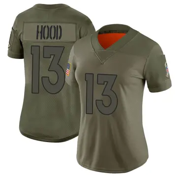 Nike Delonte Hood Women's Limited Denver Broncos Camo 2019 Salute to Service Jersey