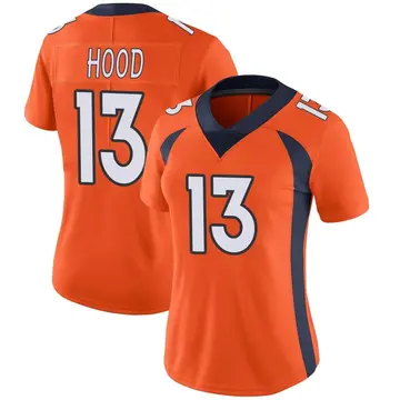 Nike Delonte Hood Women's Limited Denver Broncos Orange Team Color Vapor Untouchable Jersey