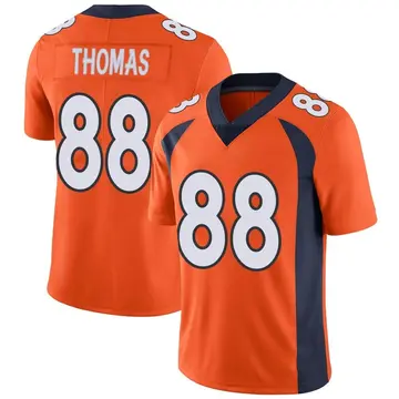 Nike Demaryius Thomas Men's Limited Denver Broncos Orange Team Color Vapor Untouchable Jersey