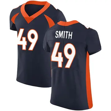 Nike Dennis Smith Men's Elite Denver Broncos Navy Alternate Vapor Untouchable Jersey