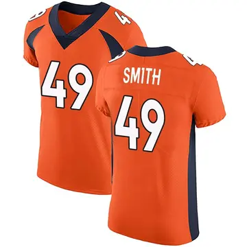 Nike Dennis Smith Men's Elite Denver Broncos Orange Team Color Vapor Untouchable Jersey